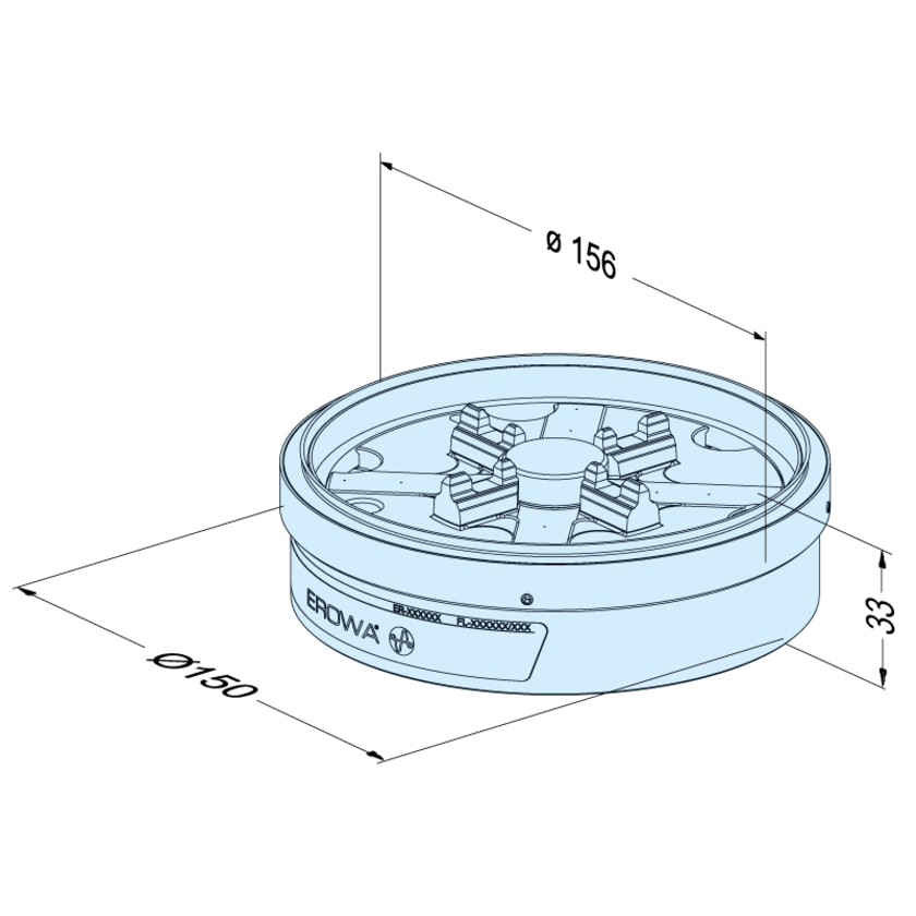 PowerChuck P sans plaque de base