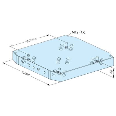 MTS pallet 398 x 398 / 250