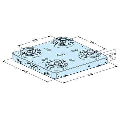 MTS 2.0 base plate 410 x 410 P