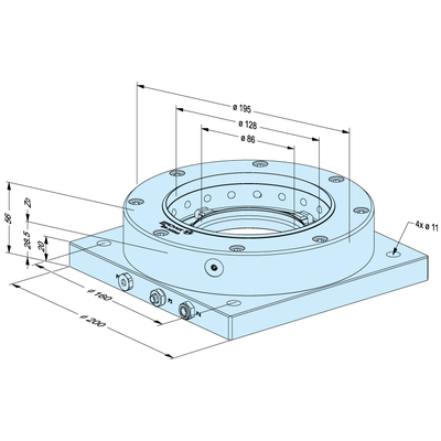 HP Die-plate Chuck PM128 Precise