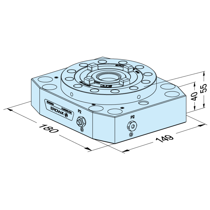 Plaque de base MTS 149 x 180 S-P