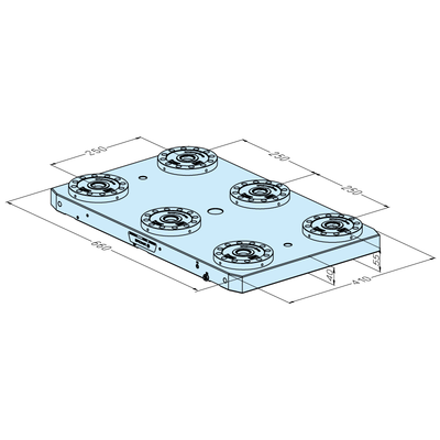 Plaque de base MTS 410 x 660 P