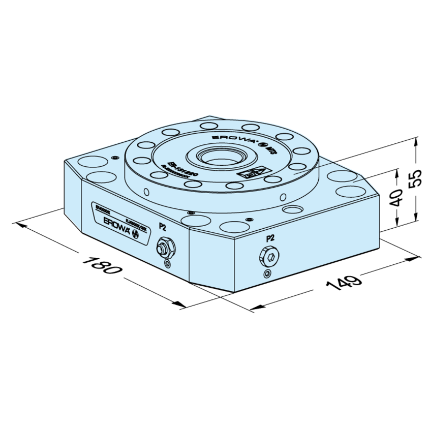 Plaque de base MTS 149 x 180 M-P