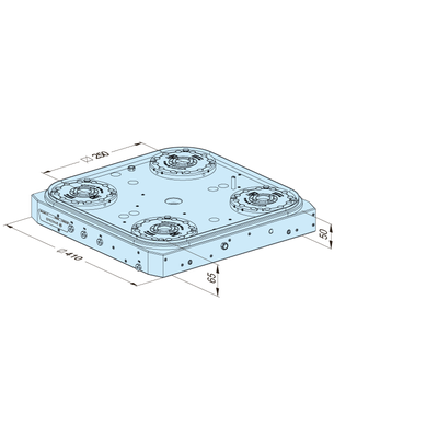 Plaque de base MTS 3.0  410 x 410 P/A