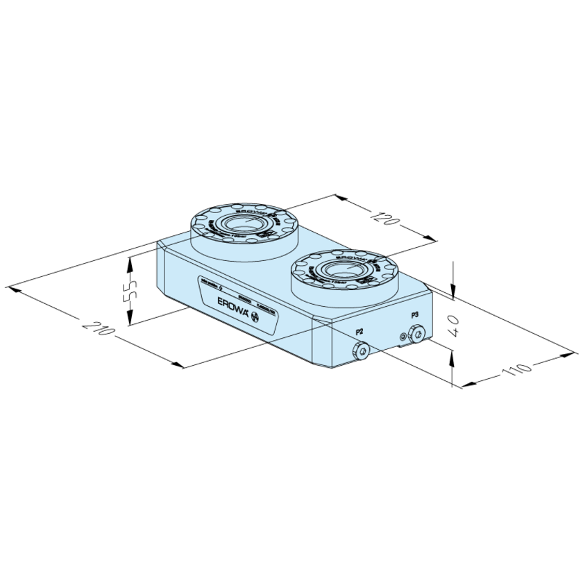 Plaque de base MTS 81 110 x 210 P